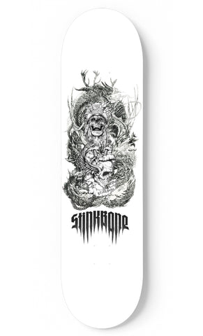 Steampunk Samurai Skateboard Deck