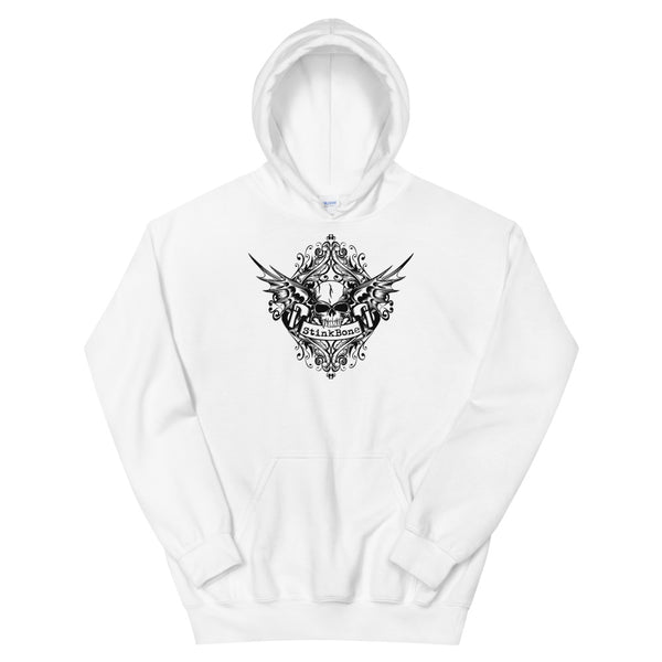 StinkBone Skull Wing Unisex Hoodie Black