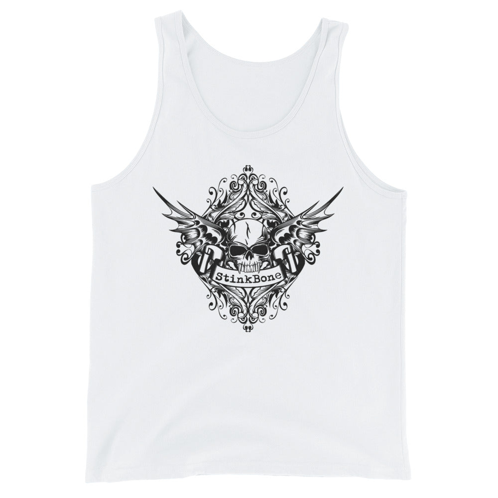 Skull Wings Black Unisex Tank Top