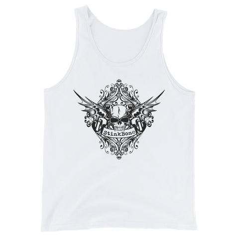 Skull Wings Black Unisex Tank Top