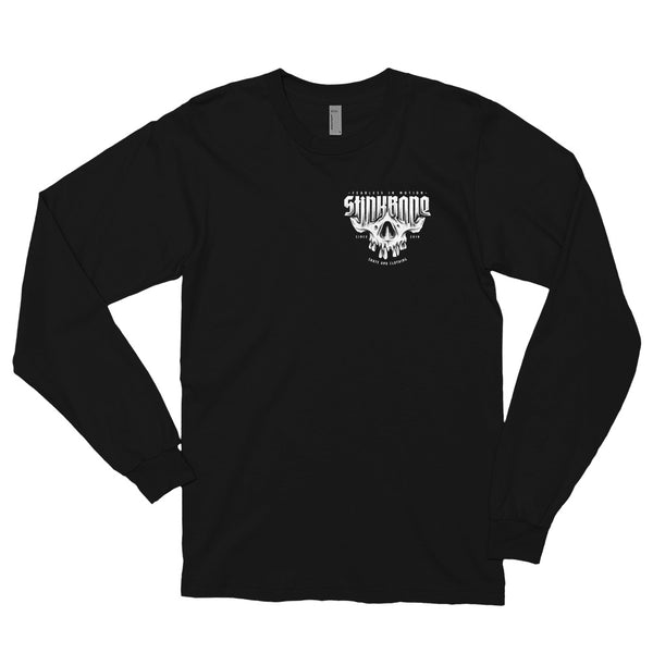 StinkBone Skull Long sleeve Shirt+Black