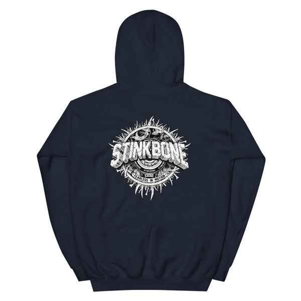 StinkBone Skate Wheel Skull Hoodie