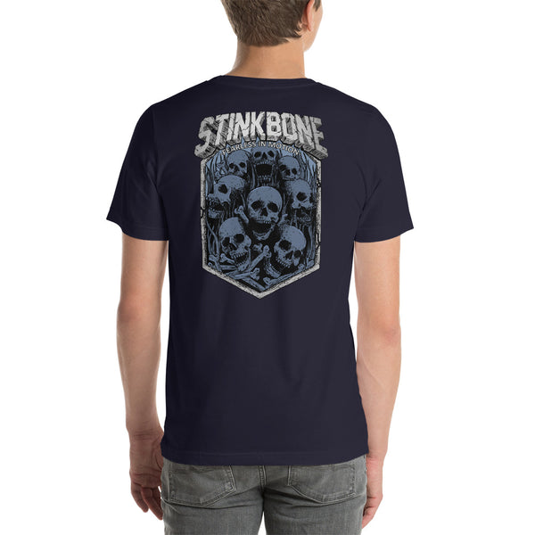 StinkBone Screaming Skulls Mens Short-Sleeve T-Shirt