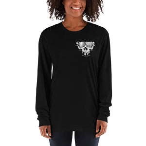 StinkBone Skull Long sleeve Shirt+Black