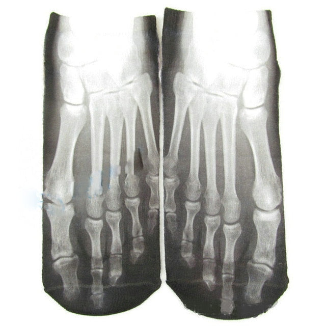 Hot 3D Printed X-Ray Skeleton Socks