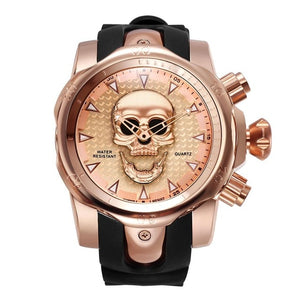 Men's Skull Quartz Watch Waterproof