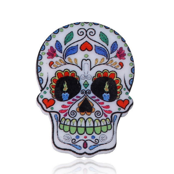 Pinsanity Day of The Dead Sugar Skull Enamel Lapel Pin