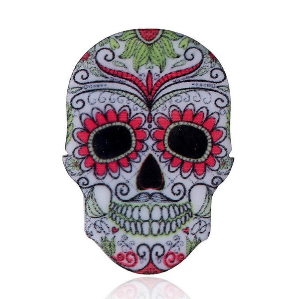 Pinsanity Day of The Dead Sugar Skull Enamel Lapel Pin