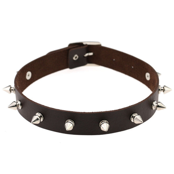 Spike Rivet Choker in Multiple Colors