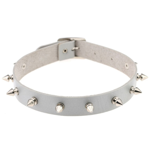 Spike Rivet Choker in Multiple Colors