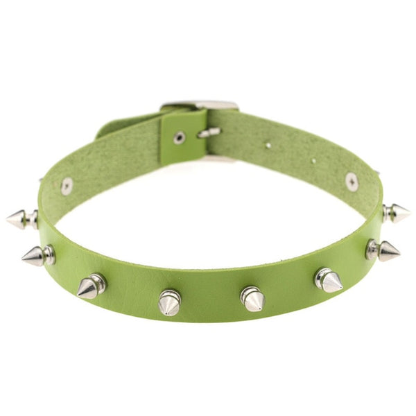 Spike Rivet Choker in Multiple Colors