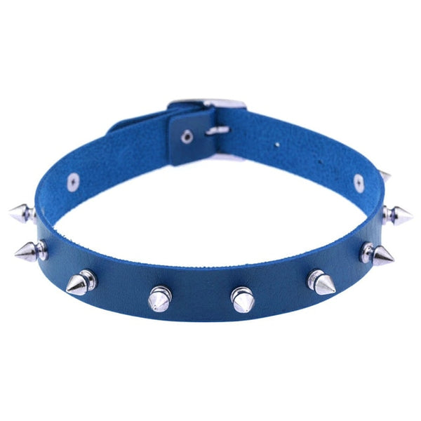 Spike Rivet Choker in Multiple Colors