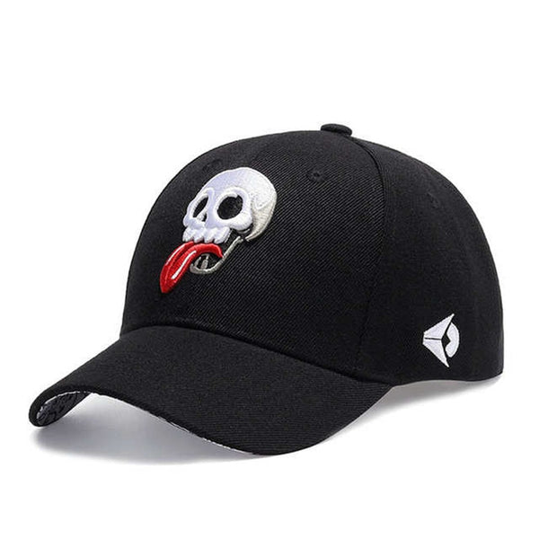 Skull Hat Snapback Cap Embroidery tongue Adjustable